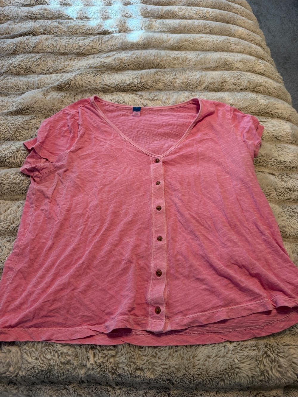 Old navy Casual Pink Button-Front Women’s Top